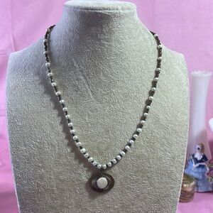 19” Silpada 925 Sterling Silver “Go Coastal” Genuine Cultured Pearls Necklace